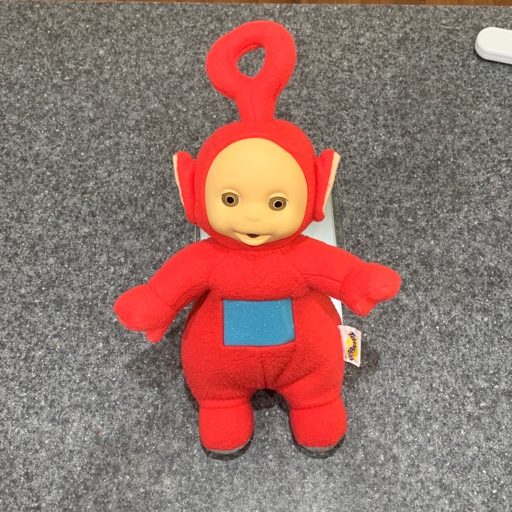 Playskool 1998 Vintage Teletubbies Red Talking Po Plush Toy Working